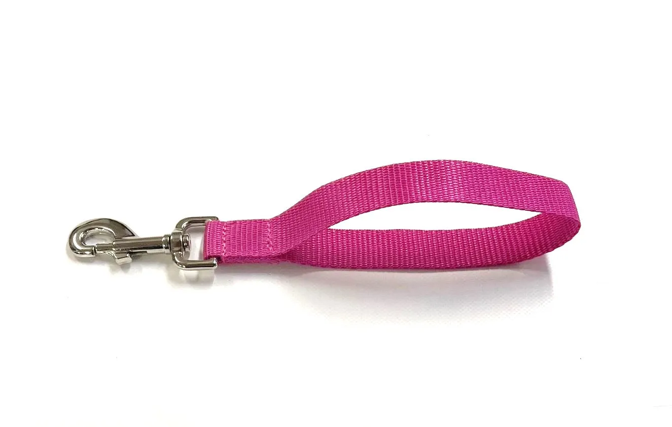 10" Short Close/Traffic Control Dog Training Lead Leash Grab Handle 25mm Webbing
