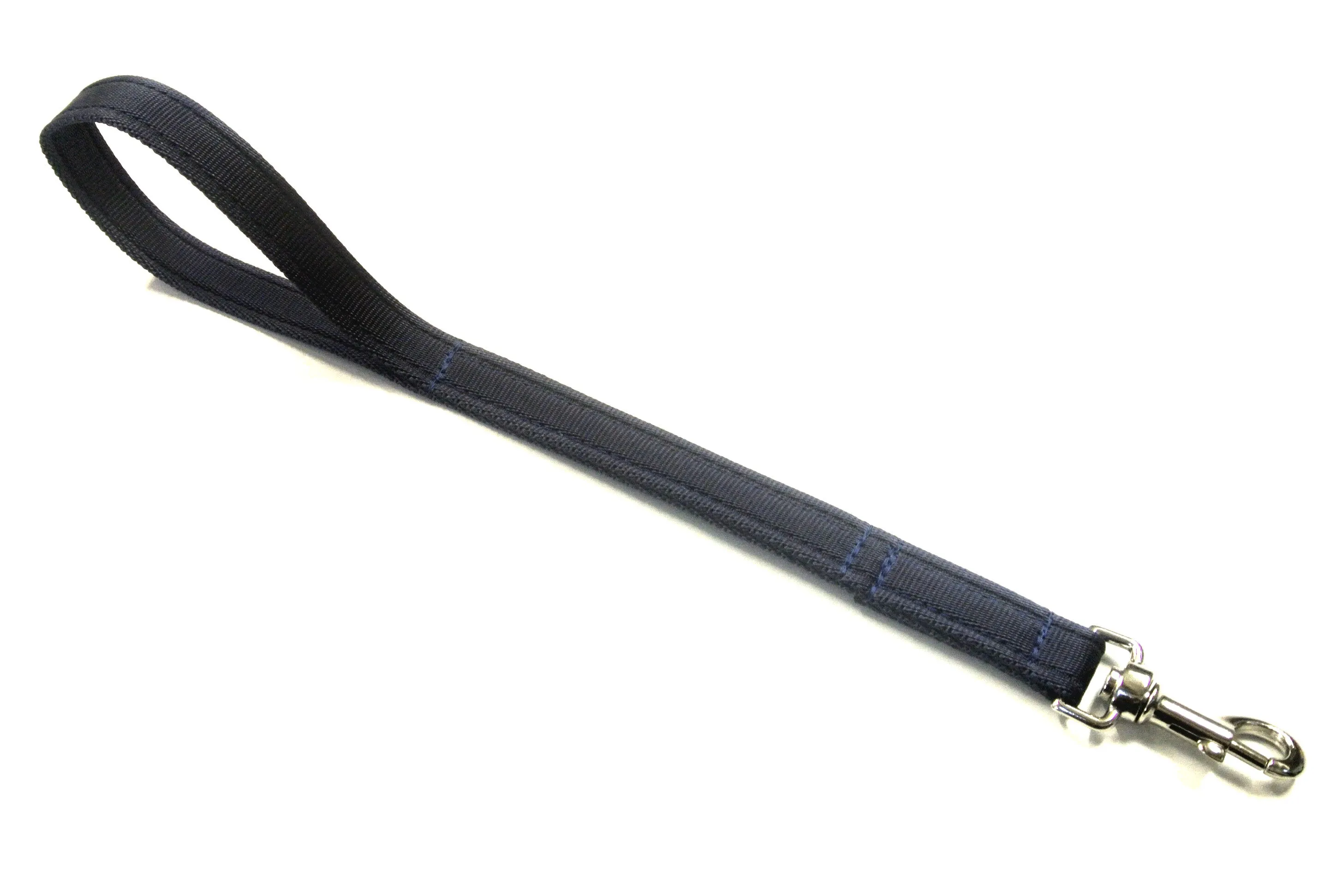 18" Short Close Control Dog Training Lead Leash 25mm Cushion Webbing In 19 Colours