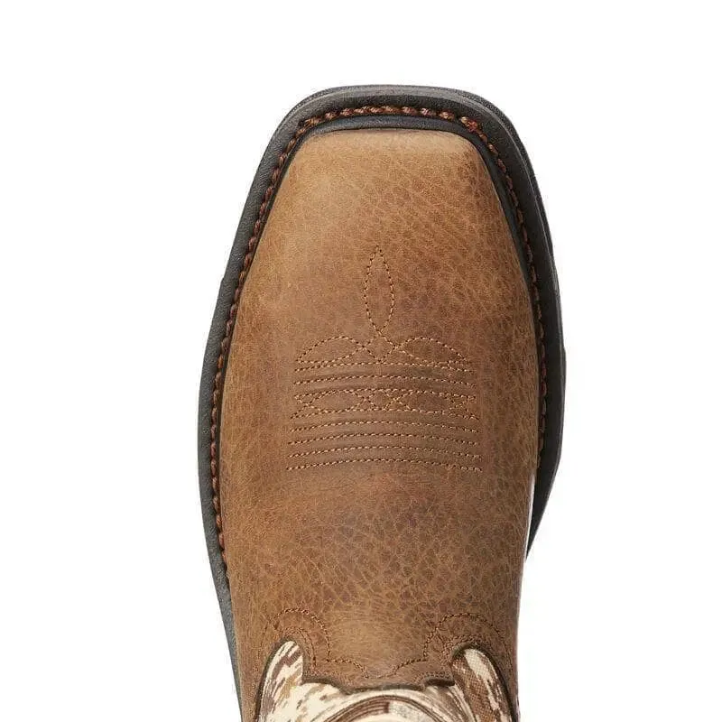 ARIAT - WorkHog Patriot Steel Toe Work Boot, Earth/Sand Camo