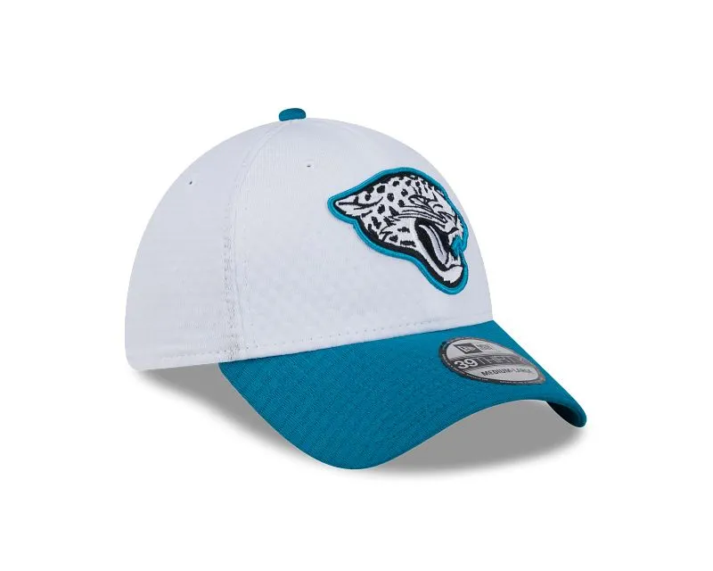 Jacksonville Jaguars 2024 Training White 39THIRTY Stretch Fit