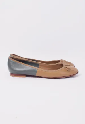 TWO TONE BALLET FLATS